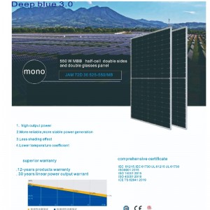 china  manufacturer supply 385 watt -610 watt  solar panels system  double side,double glasses